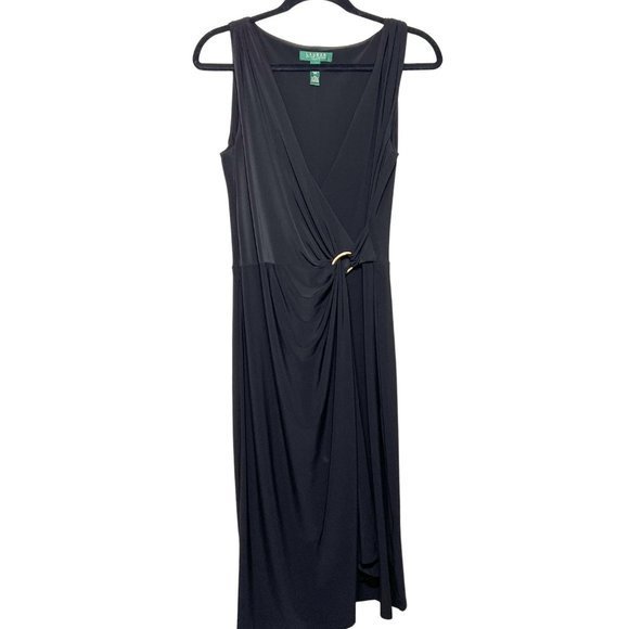 Lauren Ralph Lauren Midi Wrap-Style Dress - Picture 7 of 7